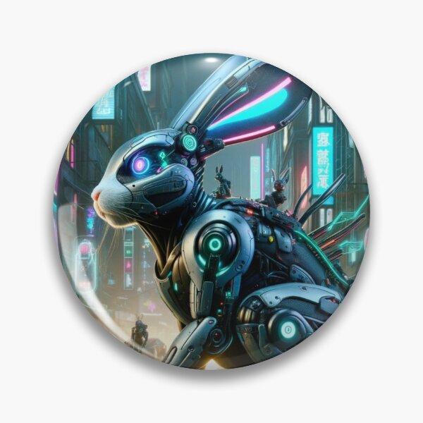 Item preview, Neon Hopper: Cyberpunk Rabbit in the Metropolis designed and sold by Shams-Studio.