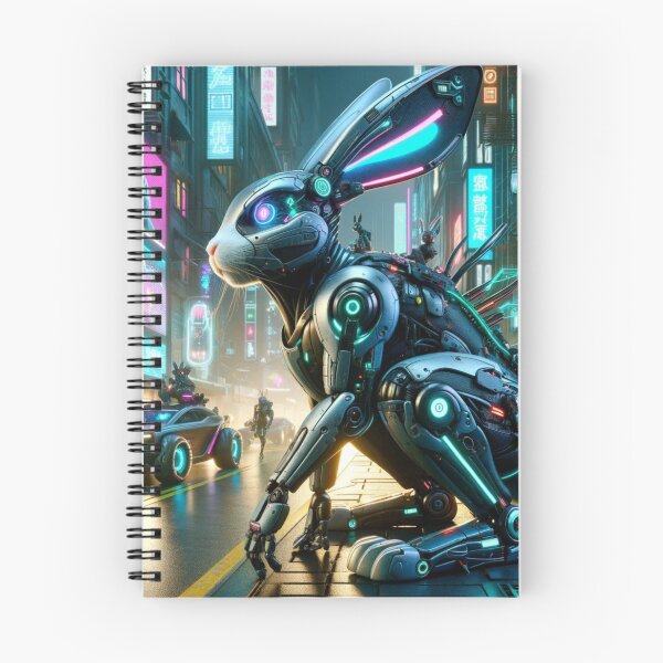 Item preview, Neon Hopper: Cyberpunk Rabbit in the Metropolis designed and sold by Shams-Studio.