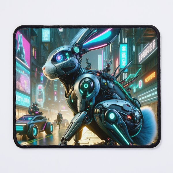 Item preview, Neon Hopper: Cyberpunk Rabbit in the Metropolis designed and sold by Shams-Studio.