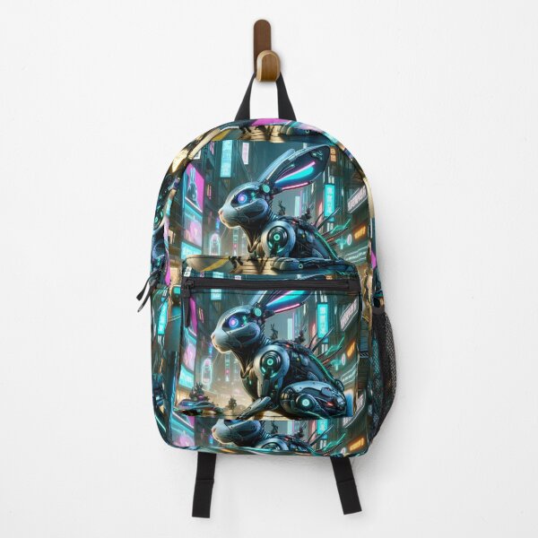 Item preview, Neon Hopper: Cyberpunk Rabbit in the Metropolis designed and sold by Shams-Studio.