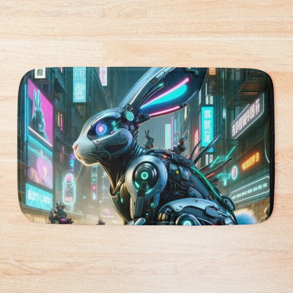Item preview, Neon Hopper: Cyberpunk Rabbit in the Metropolis designed and sold by Shams-Studio.