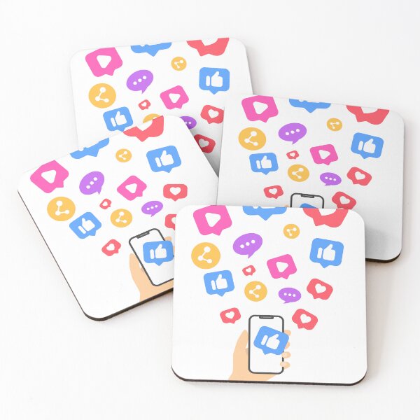 Item preview, SOCIAL MEDIA - SHARE AND LIKE designed and sold by Funky  Fibers.
