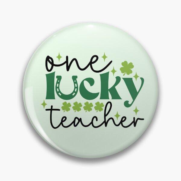 Item preview, One Lucky Teacher: Typographic Tribute designed and sold by FrescoDesign.
