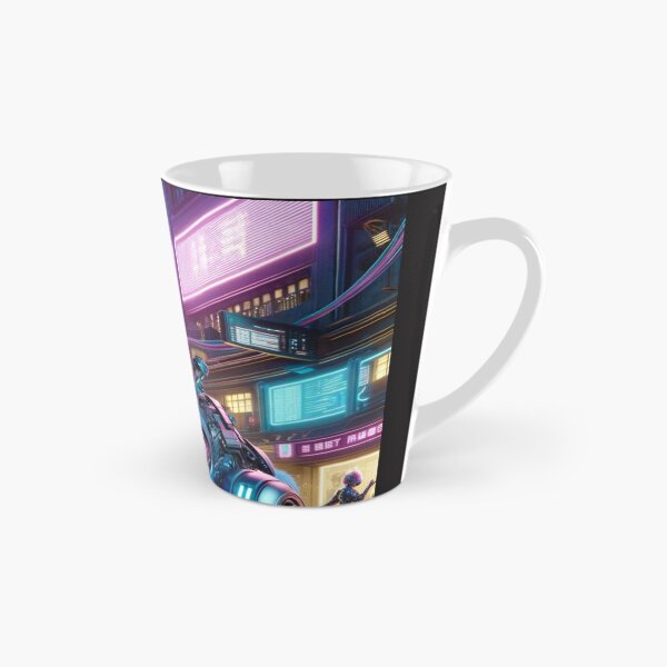 Item preview, Urban Glow: Futuristic Cyber Rabbit in Neon City designed and sold by Shams-Studio.