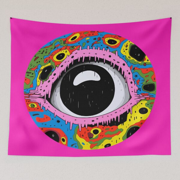 Item preview, Trippy Acid LSD Colorful Vibrant Psychedelic Eye designed and sold by PrintShangri-La.