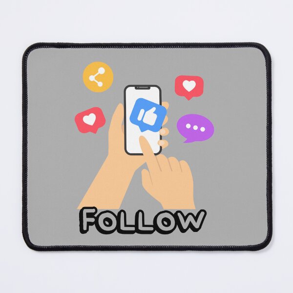 Item preview, FOLLOW AND SHARE SOCIAL MEDIA designed and sold by Funky Fibers.