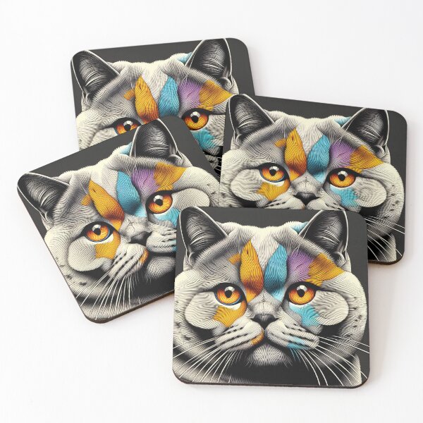 Item preview, Majestic Whiskers: British Shorthair Art Saga designed and sold by BastKittyStore.