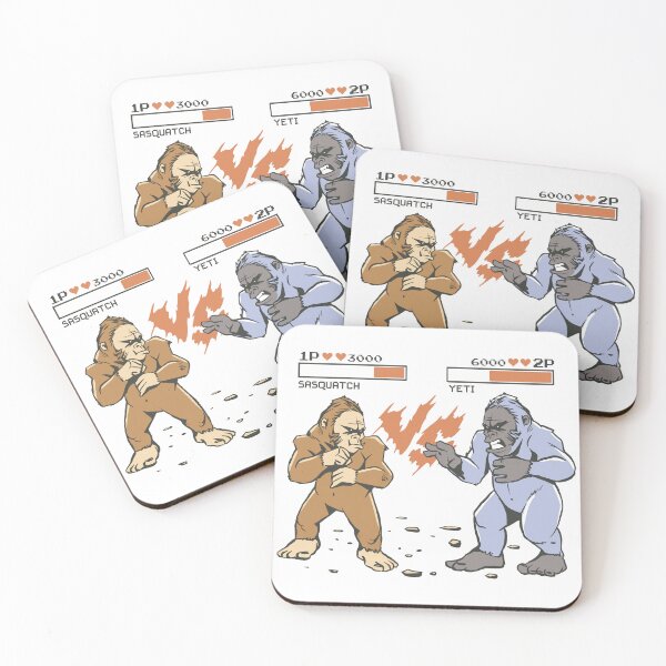 Item preview, Legends Sasquatch Vs Snow Ape Arcade Video Gamer Battle designed and sold by Nicole Creates.