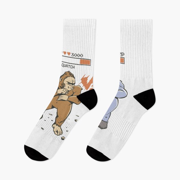 Item preview, Legends Sasquatch Vs Snow Ape Arcade Video Gamer Battle designed and sold by Nicole Creates.
