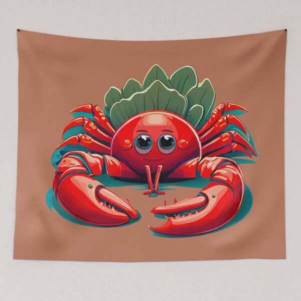 Item preview, Red lobster with a beautiful smile for seafood lovers designed and sold by Firas Aljazzar.