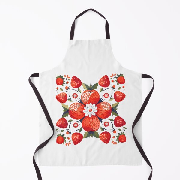 Item preview, Strawberries Kaleidoscope Flowers Illusion designed and sold by CosyTeal.