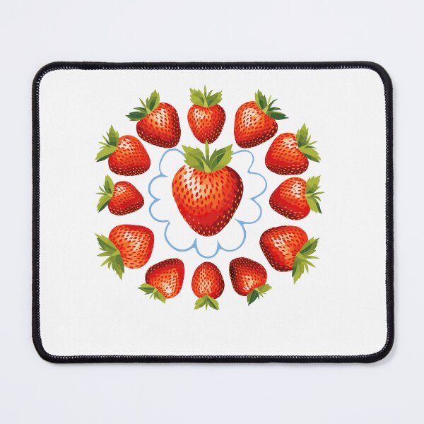 Item preview, Strawberries Kaleidoscope Styled Whimsical designed and sold by CosyTeal.