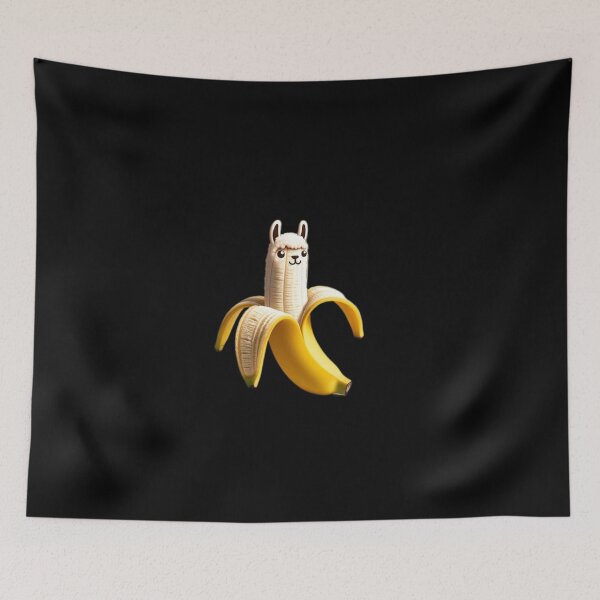 Item preview, Llama Fruit Fiesta: Llama Banana Fusion designed and sold by Shams-Studio.