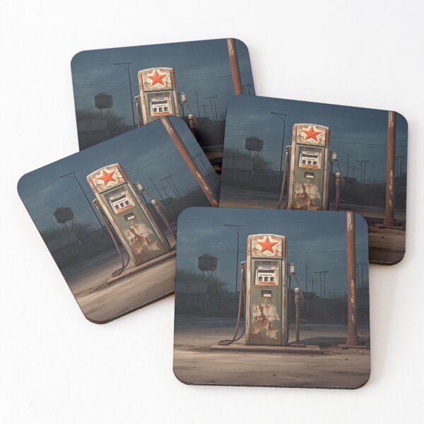 Item preview, Vintage Rustic Gas Pump Desert Landscape designed and sold by KatanaCreative.