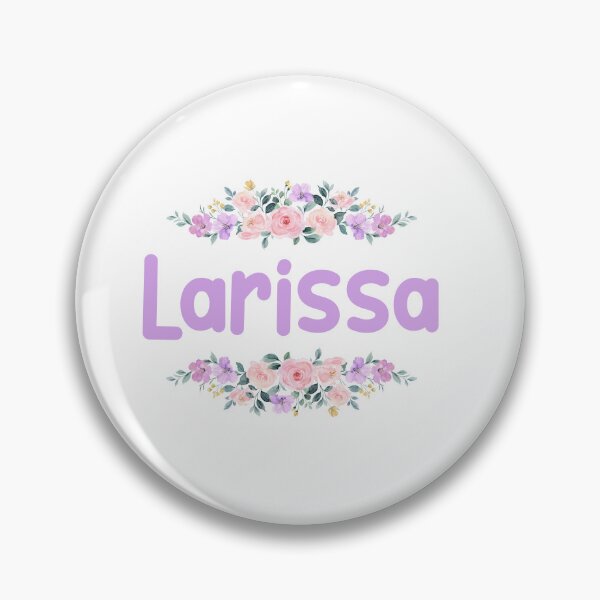 Item preview, Purple Flower Larissa Name Label designed and sold by NormadWorld.