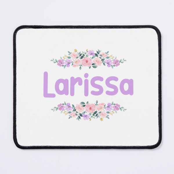 Item preview, Purple Flower Larissa Name Label designed and sold by NormadWorld.