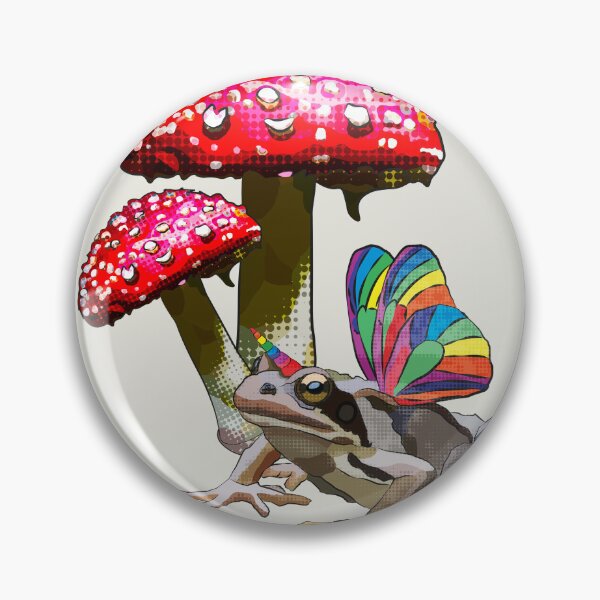 Item preview, Fairy Frog under Toadstools by BeeFoxTree (Cream) designed and sold by BeeFoxTree.