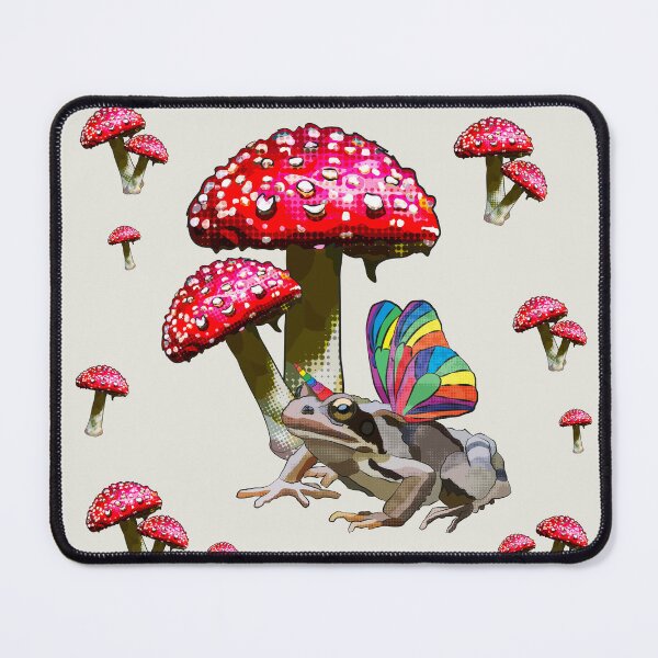 Item preview, Fairy Frog under Toadstools by BeeFoxTree (Cream) designed and sold by BeeFoxTree.