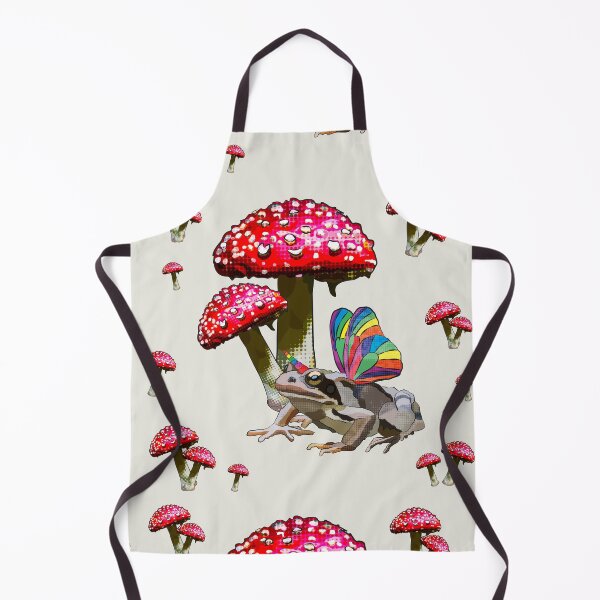 Item preview, Fairy Frog under Toadstools by BeeFoxTree (Cream) designed and sold by BeeFoxTree.