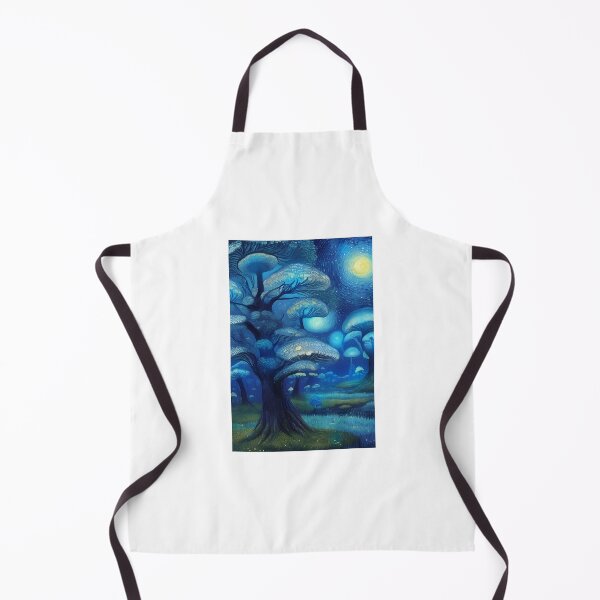 Item preview, Blue Starry Night - Magic Mushroom Forest #1 designed and sold by Scarlet Swan.