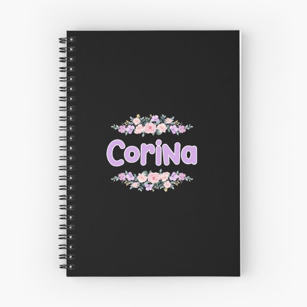 Item preview, Purple Flower Corina Name Label (Black) designed and sold by NormadWorld.