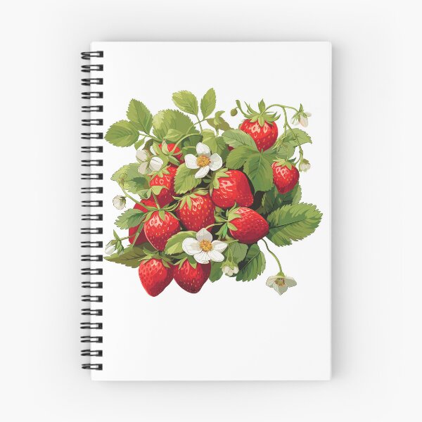 Item preview, Strawberries With Ivy And White Flowers designed and sold by CosyTeal.