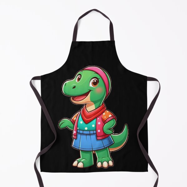 Item preview, Dino Delight: Fashionable Dinosaur in Scarf designed and sold by Shams-Studio.