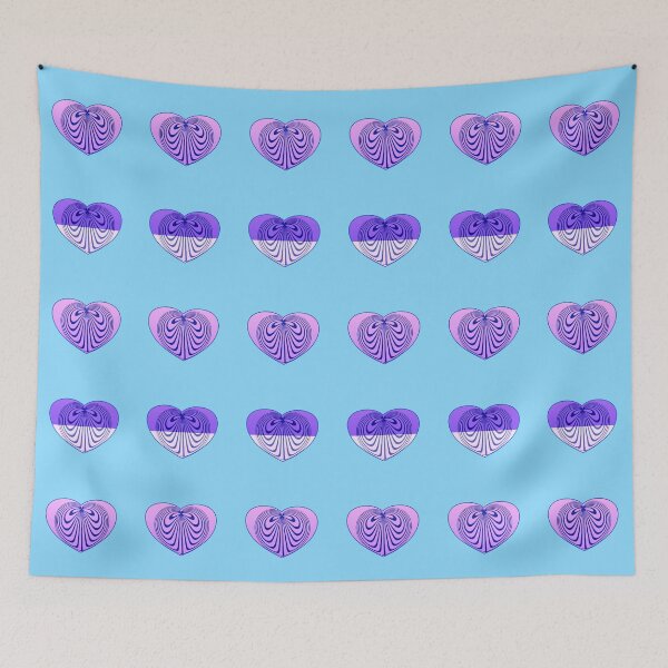 Item preview, purple hearts patten designed and sold by PaintDesigns.