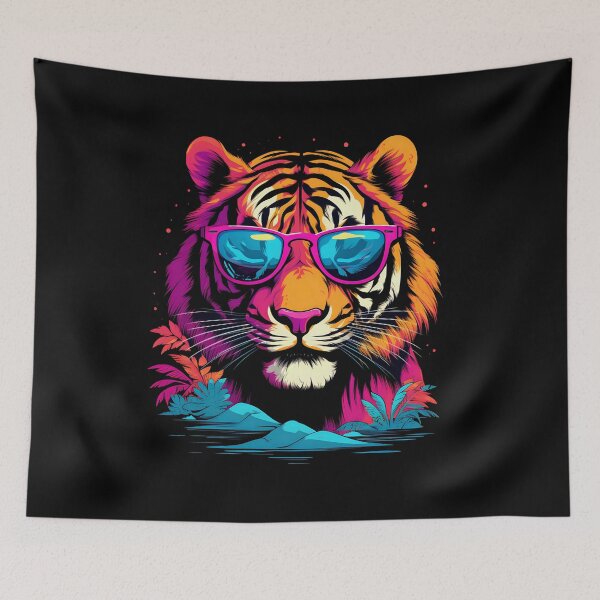 Item preview, Tiger with sunglasses designed and sold by DerSenat.