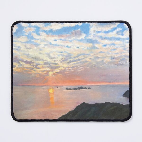 Item preview, sunrise above the sea oil painting hand painted  designed and sold by ColorandColor.