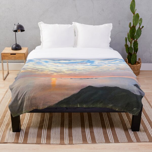 Aperçu de l'œuvre lever de soleil sur la mer, peinture à l'huile peinte à la main créée et vendue par SelenePaintings .