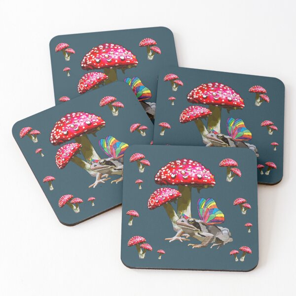 Item preview, Fairycore Magic Frog under Toadstools by BeeFoxTree (Evening Light) designed and sold by BeeFoxTree.