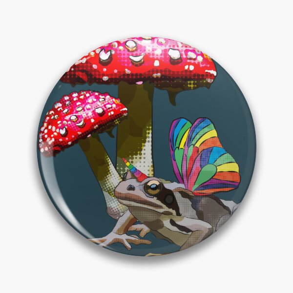 Item preview, Fairycore Magic Frog under Toadstools by BeeFoxTree (Evening Light) designed and sold by BeeFoxTree.