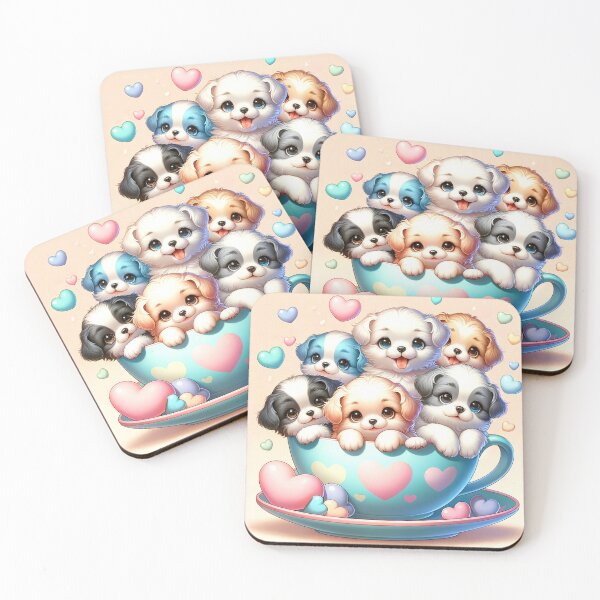 Item preview, Teacup Puppies: A Whimsical Delight designed and sold by FIYARO.