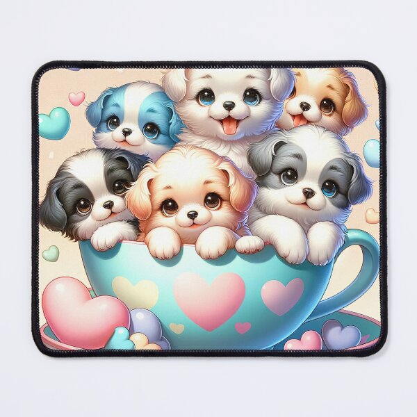 Item preview, Teacup Puppies: A Whimsical Delight designed and sold by FIYARO.