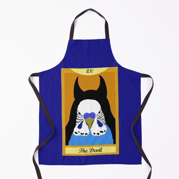Item preview, The Devil Bird Tarot Card With Budgie designed and sold by TiffinByLK.