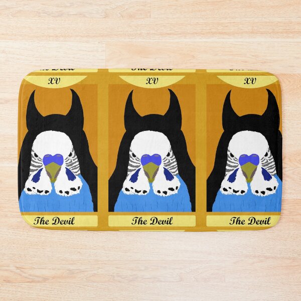 Item preview, The Devil Bird Tarot Card With Budgie designed and sold by TiffinByLK.