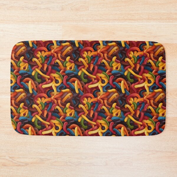 Item preview, Vibrant Gummy Worms Mosaic designed and sold by F. Janey.