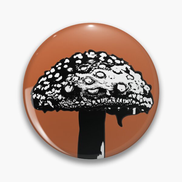 Item preview, Black and White Toadstool, Moody mushroom by BeeFoxTree (Terracotta ) designed and sold by BeeFoxTree.