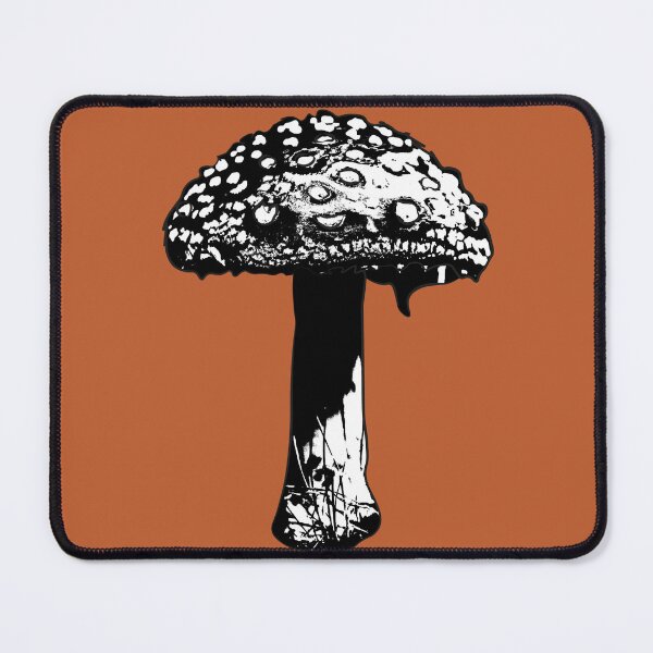 Item preview, Black and White Toadstool, Moody mushroom by BeeFoxTree (Terracotta ) designed and sold by BeeFoxTree.