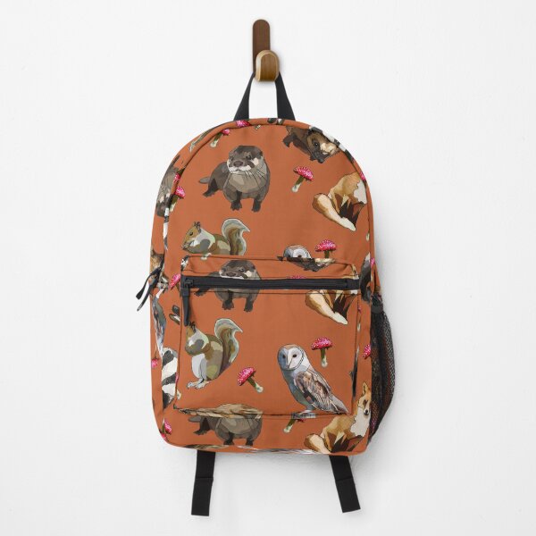 Item preview, Woodland Animals with mushrooms by BeeFoxTree (Terracotta) designed and sold by BeeFoxTree.