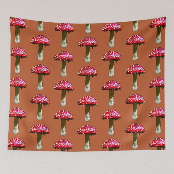 Item preview, Toadstool, Colourful Moody mushroom by BeeFoxTree (Terracotta) designed and sold by BeeFoxTree.