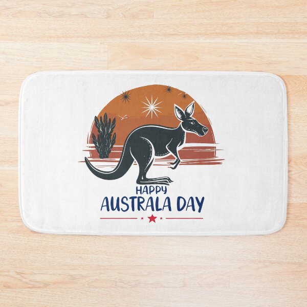 Item preview, happy australia day vintage sunset kangaroo designed and sold by MommyVibeArts.