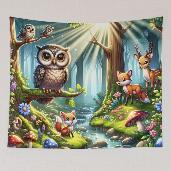 Item preview, Enchanted Woodland: Magical Forest and Its Creatures designed and sold by FIYARO.