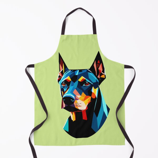 Item preview, Portrait of Doberman,Natural Ear Doberman illustration designed and sold by AgarutanPrint.