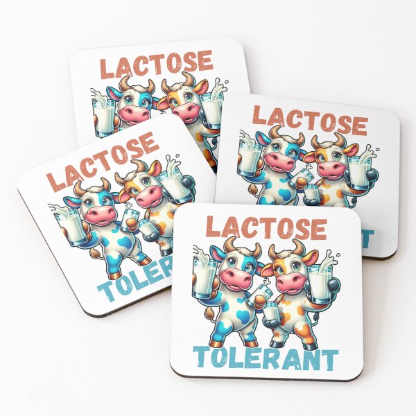 Item preview, Lactose Tolerant Cows Drinking Milk designed and sold by PrintsByLoVi.