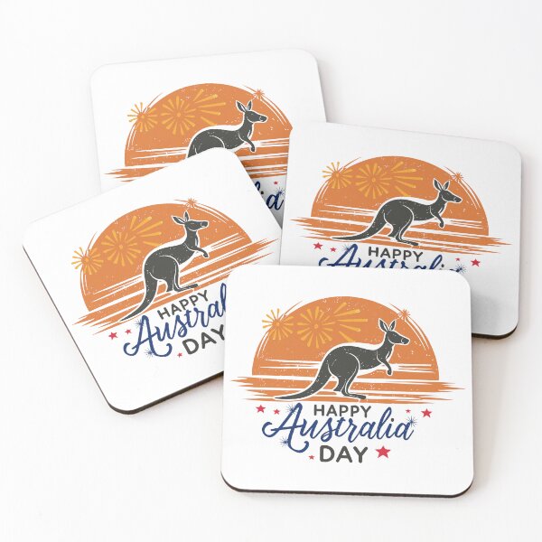 Item preview,  happy australia day retro sunset kangaroo  designed and sold by MommyVibeArts.