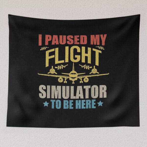 Item preview,  I Paused my Flight Simulator to Be Here Airliner Airplane designed and sold by SakuraPxl.