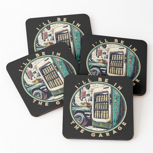 Item preview, I'll be in the garage - car mechanic beer lover designed and sold by Retro-Rebellion.