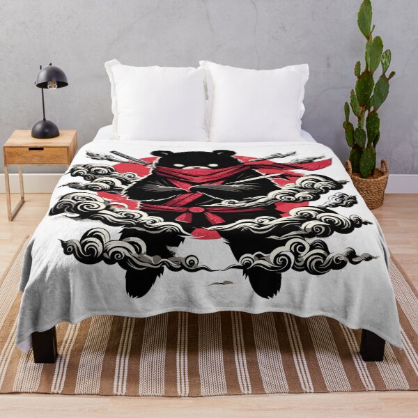 Item preview, Cool Ninja Panda Bear Japanese Retro Vintage Style designed and sold by TomFrontierArt.